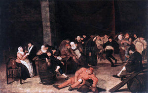  Harmen Hals Peasants at a Wedding Feast - Art Print