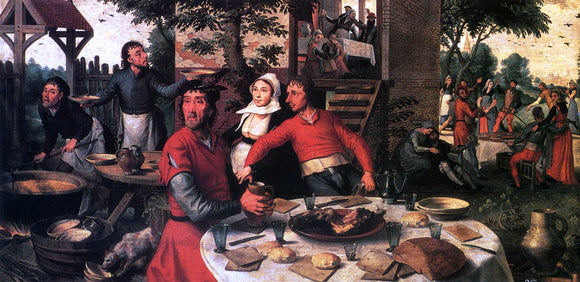  Pieter Aertsen Peasant's Feast - Art Print