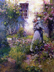  Robert Vonnoh Peasant's Garden - Art Print