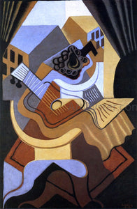  Juan Gris Pedistal Table in front of the Window - Art Print