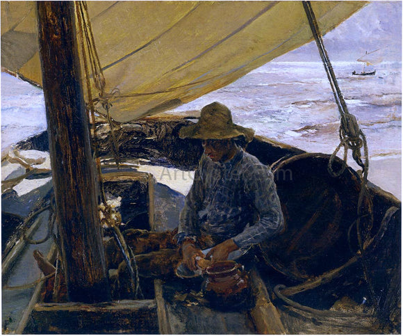  Joaquin Sorolla Y Bastida Peeling Potatoes - Art Print