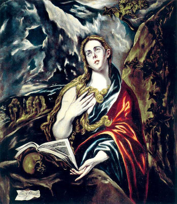  El Greco Penitent Magdalen - Art Print