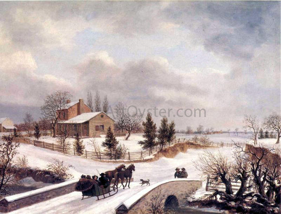  Thomas Birch A Pennsylvania Winter Scene - Art Print