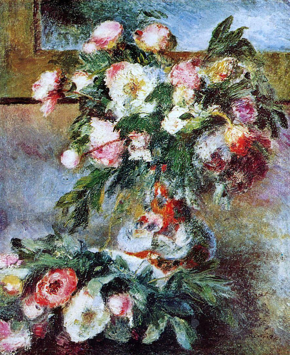  Pierre Auguste Renoir Peonies - Art Print