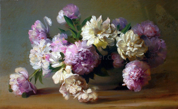  Charles Ethan Porter Peonies in a Bowl - Art Print