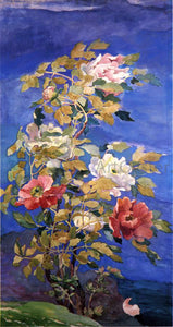  John La Farge Peonies in a Breeze - Art Print