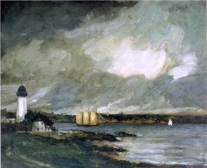  Robert Henri Pequot Light House, Connecticut Coast - Art Print