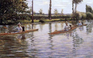  Gustave Caillebotte Perissoires sur l'Yerres (also known as Boating on the Yerres) - Art Print