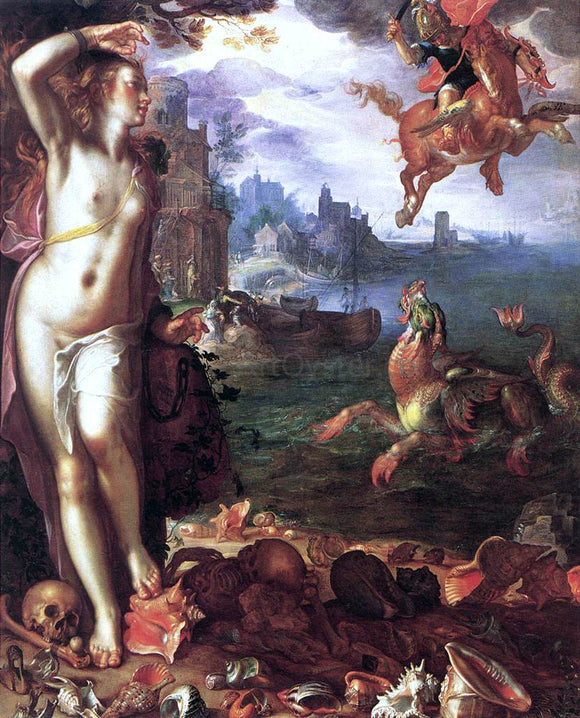  Joachim Wtewael Perseus and Andromeda - Art Print