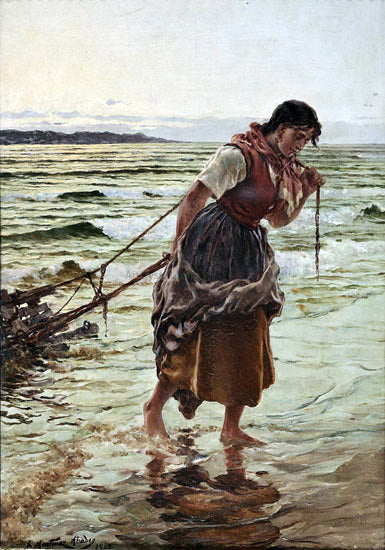  Juan Martinez Abades Pescadora - Art Print