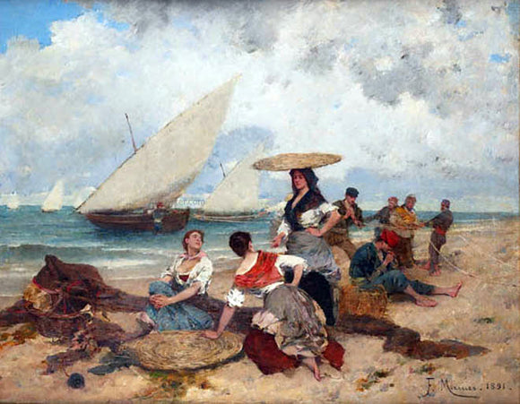  Eliseo Meifren I Roig Pescadoras - Art Print