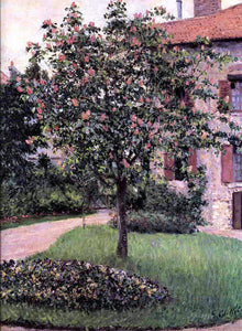  Gustave Caillebotte Petit Gennevilliers, Facade, Southeast of the Artist's Studio, Overlooking the Garden, Spring - Art Print