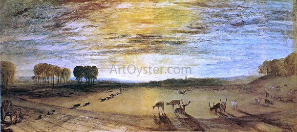  Joseph William Turner Petworth Park: Tillington Church in the Distance - Art Print