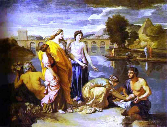  Nicolas Poussin Pharaoh's Daughter Finds Baby Moses - Art Print
