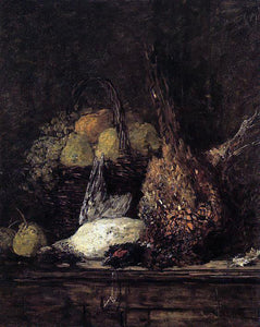  Eugene-Louis Boudin Pheasant, Duck and Fruit - Art Print