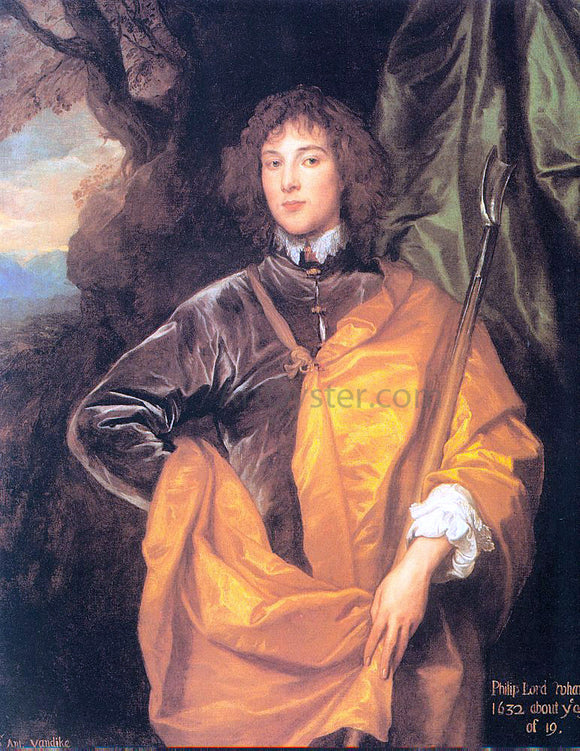  Sir Antony Van Dyck Philip, Fourth Lord Wharton - Art Print