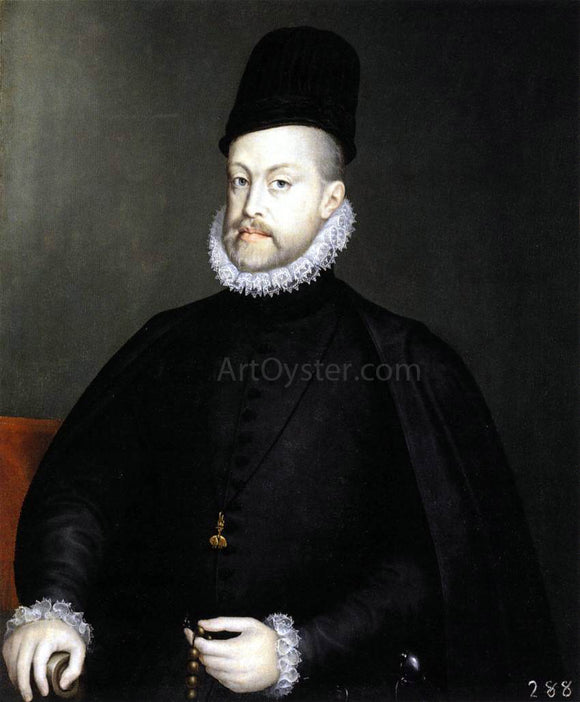  Alonso Sanchez Coello Philip II Holding a Rosary - Art Print