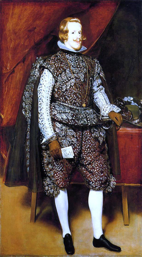  Diego Velazquez Philip IV in Brown and Silver - Art Print