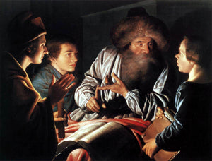  Willem Van der Vliet Philosopher and Pupils - Art Print