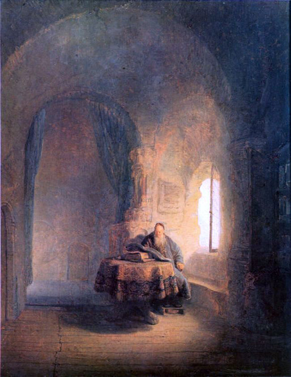  Rembrandt Van Rijn Philosopher Reading - Art Print