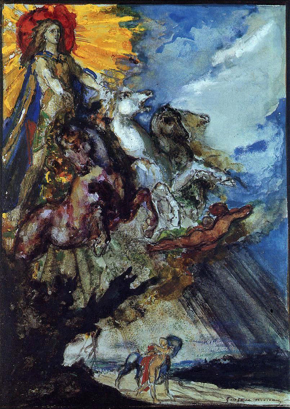  Gustave Moreau Phoebus and Boreas - Art Print