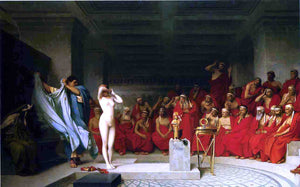  Jean-Leon Gerome Phyrne before the Areopagus - Art Print