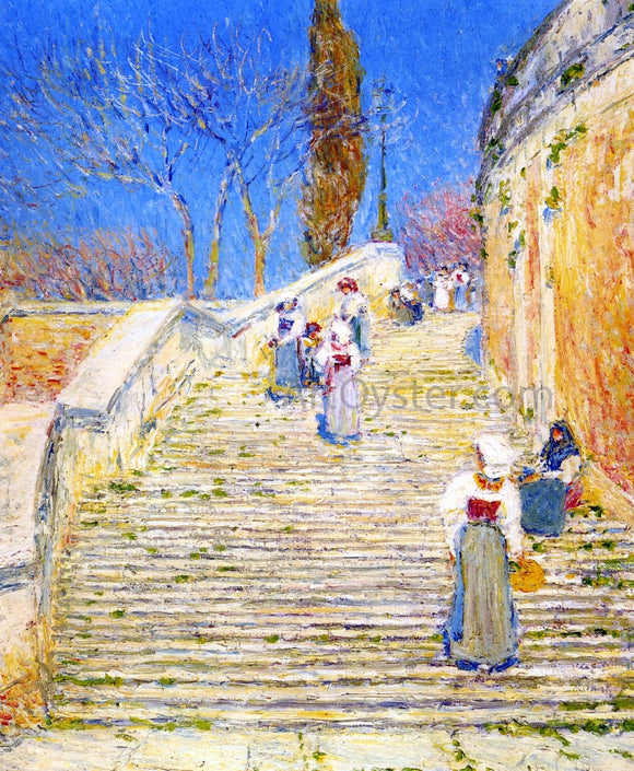 Frederick Childe Hassam Piazza di Spagna, Rome - Art Print