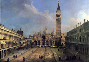  Canaletto Piazza San Marco: Looking East along the Central Line - Art Print