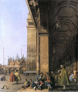  Canaletto Piazza San Marco, Looking East from the Southwest Corner (also known as Piazza San Marco and he Colonnade) - Art Print