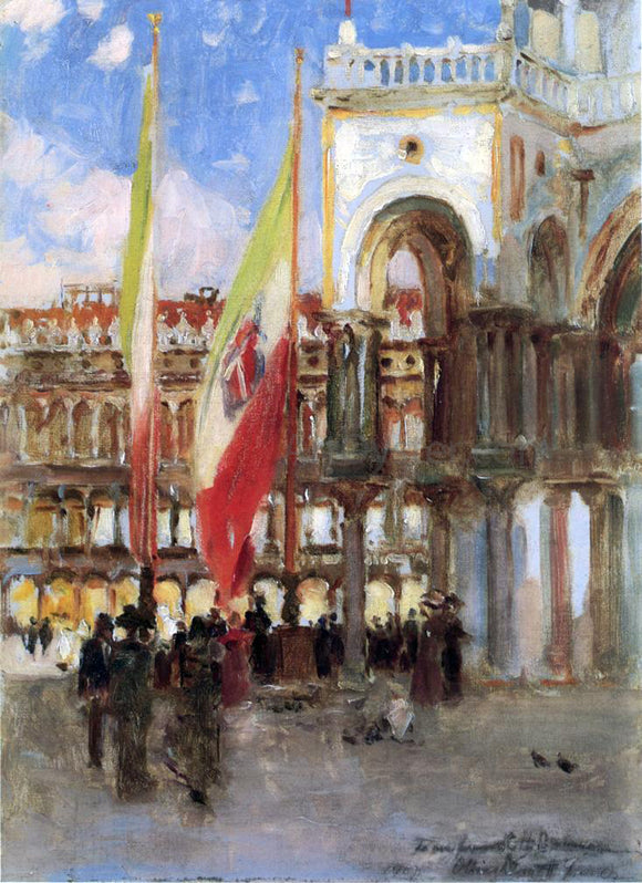  Oliver Dennett Grover Piazza San Marco, Venice - Art Print