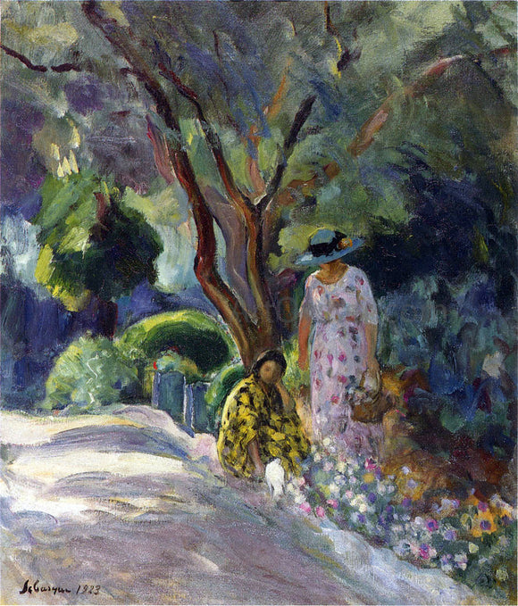  Henri Lebasque Picking flowers - Art Print