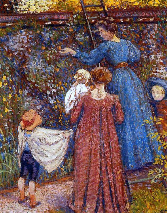  Georges Lemmen Picking Fruit (No.2) - Art Print