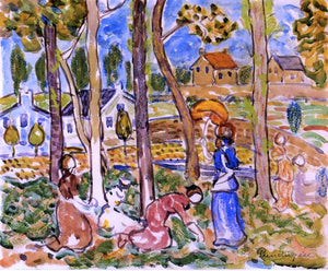  Maurice Prendergast Picking Strawberries - Art Print