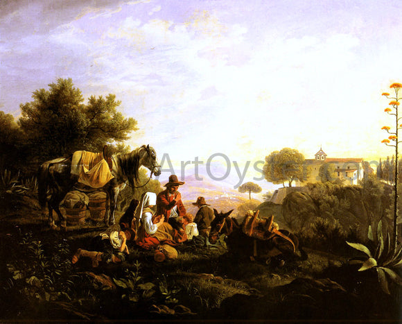  Peter Von Hess Picking the Grapes - Art Print