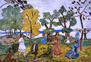  Maurice Prendergast Picnic - Art Print