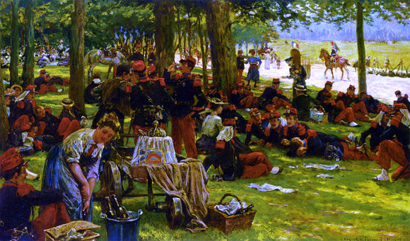  Jan Hoynck Van Papendrecht Picnic after the Parade - Art Print