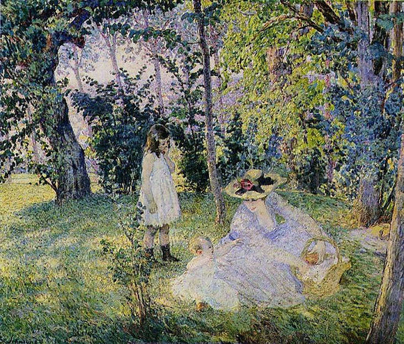  Henri Lebasque Picnic in the woods - Art Print