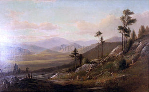  Benjamin Champney Picnic on "Artist's Ledge," Overlooking Conway Meadows, New Hampshire - Art Print