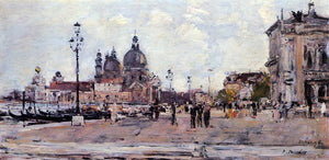  Eugene-Louis Boudin Pier in Venice - Art Print