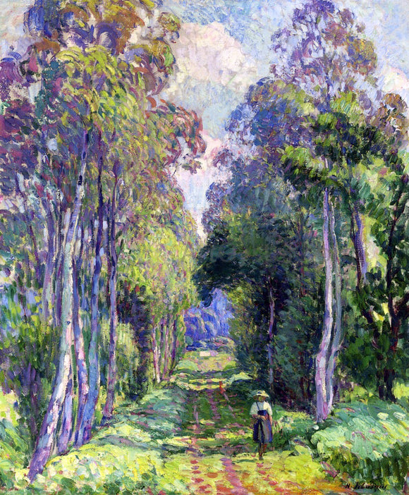  Henri Lebasque Pierrefonds, a Walk in the Forest - Art Print