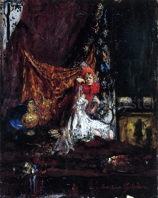  Indiana Gyberson Pierrette in the Studio, Frivolitas - Art Print