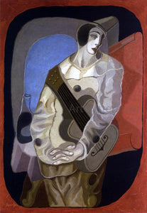  Juan Gris Pierrot with Guitar - Art Print