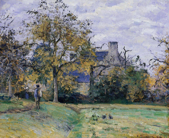  Camille Pissarro Piette's Home on Montfoucault - Art Print