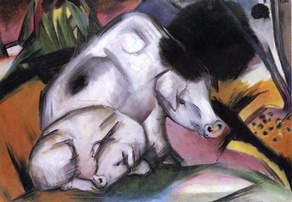  Franz Marc Pigs - Art Print