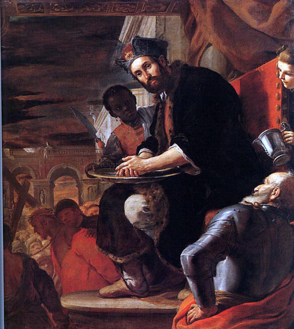  Mattia Preti Pilate Washing his Hands - Art Print