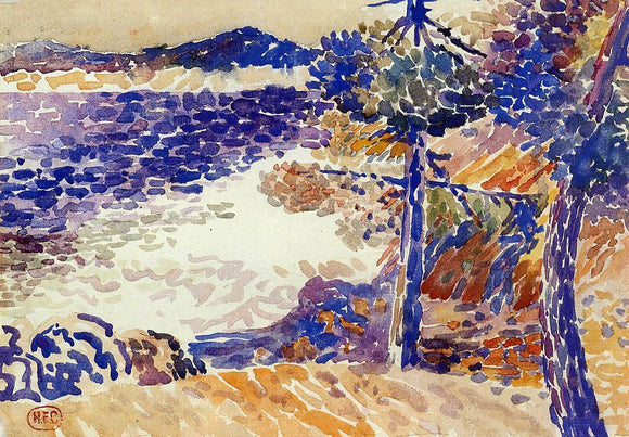  Henri Edmond Cross Pines by the Sea - Art Print