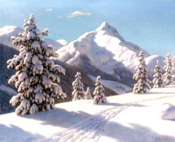  Ivan Fedorovich Choultse Pines in the Snow - Art Print