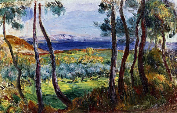  Pierre Auguste Renoir Pines in the Vicinity of Cagnes - Art Print