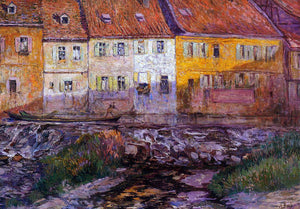  Anna Boch Pink and Yellow Houses - Art Print