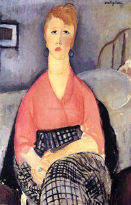  Amedeo Modigliani Pink Blouse - Art Print